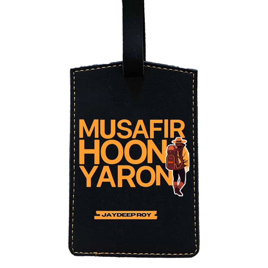 Passport Cover for Guys Faux Leather Custom Covers for Passports - Musafir Hoon