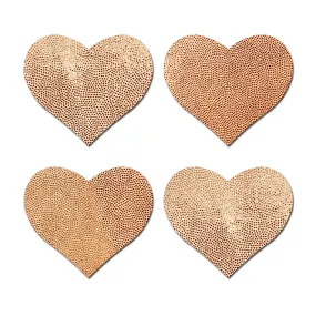 Pastease Petite Hearts Rose Gold 4pk