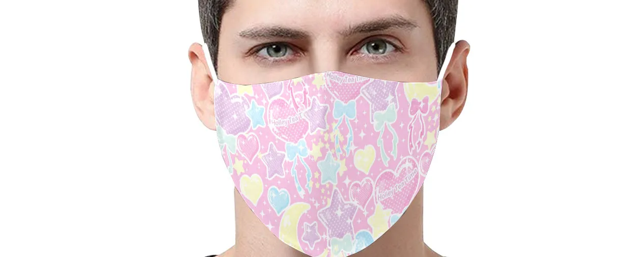 Pastel Party Pink Face Mask (Adult & Youth Sizes)