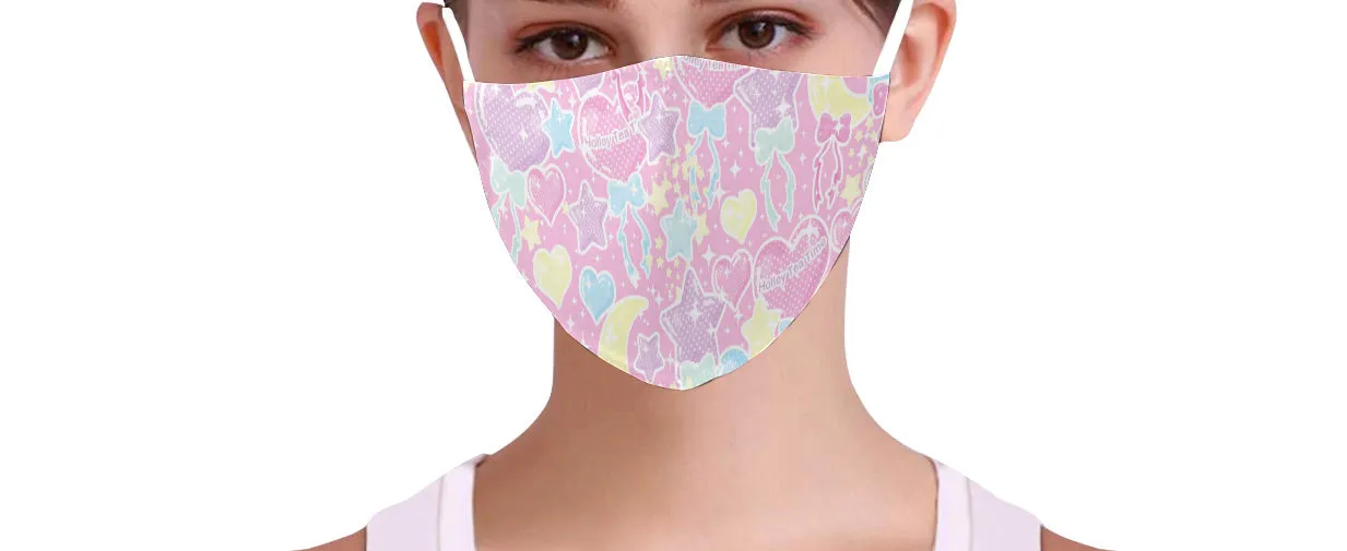 Pastel Party Pink Face Mask (Adult & Youth Sizes)