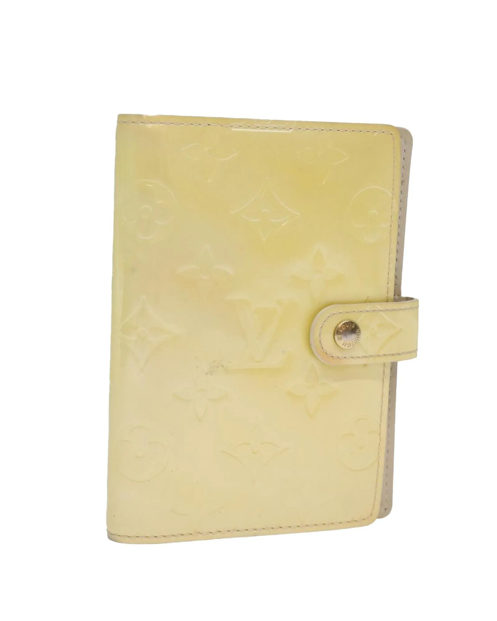 Patent Leather Day Planner Cover with Accessories