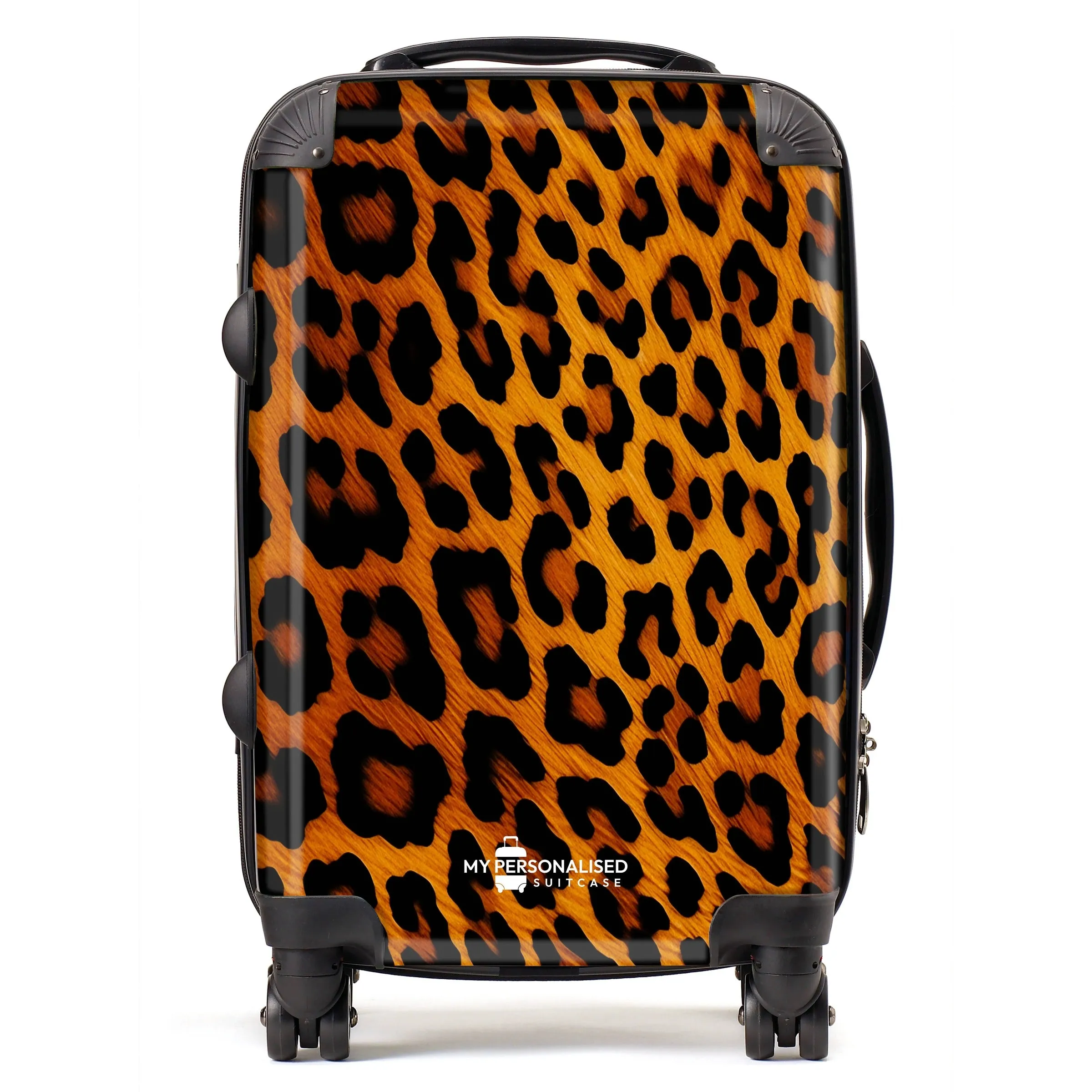 Personalised Leopard Suitcase