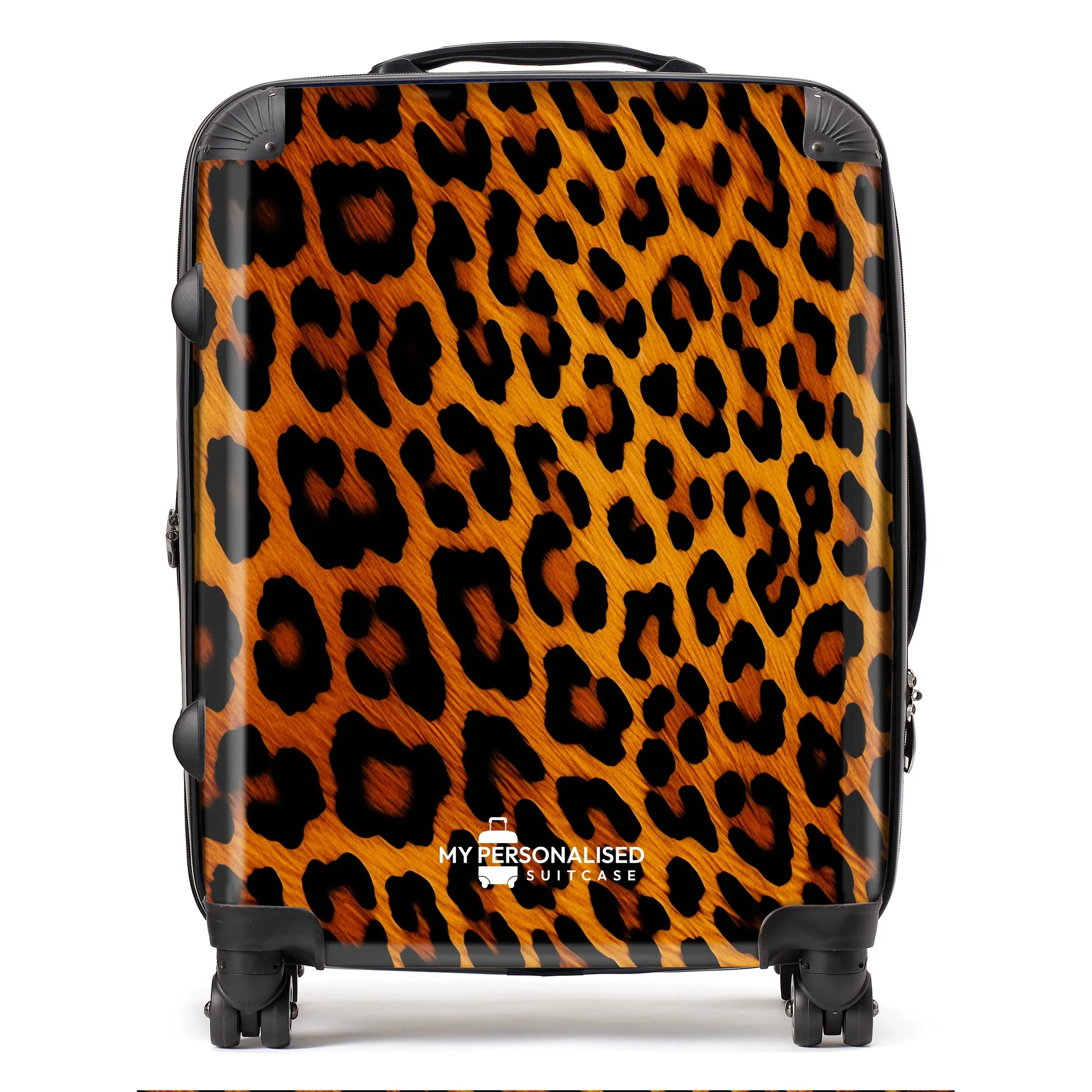 Personalised Leopard Suitcase