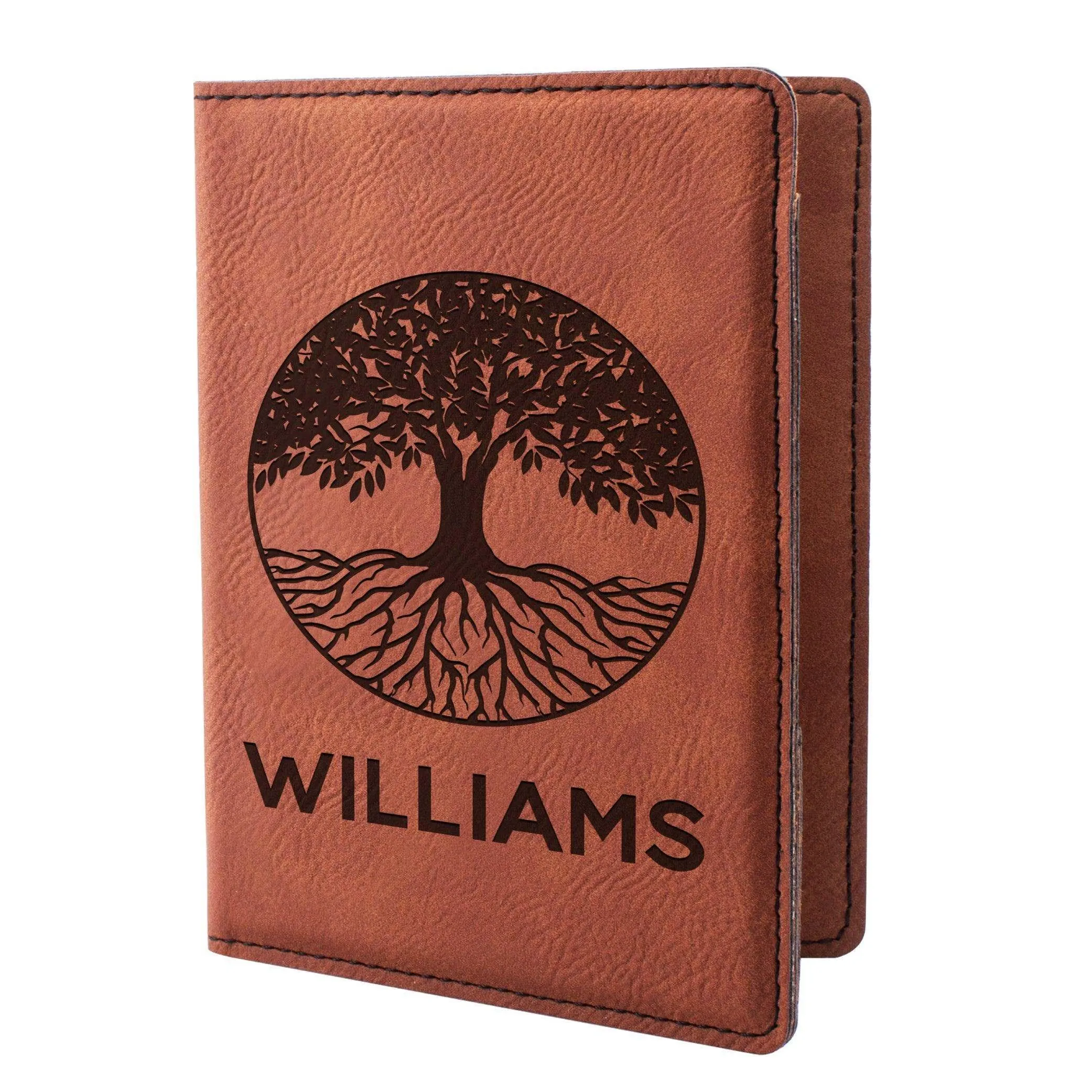 Personalized Passport Holder - Custom Leather Passport Cover