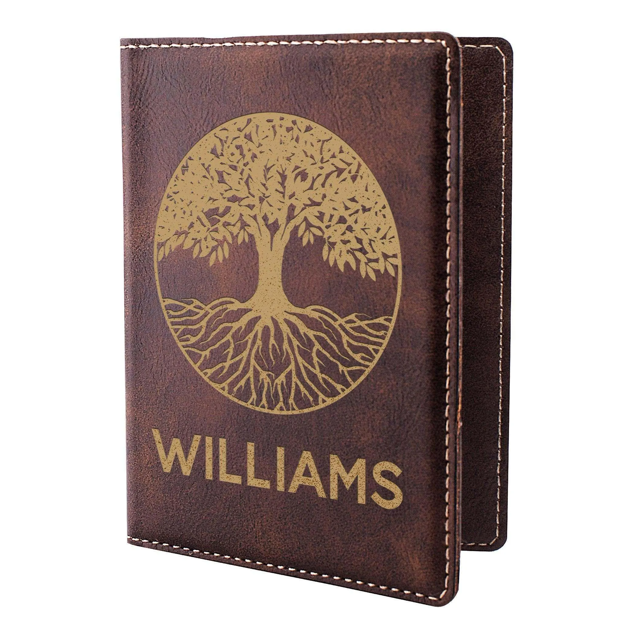 Personalized Passport Holder - Custom Leather Passport Cover