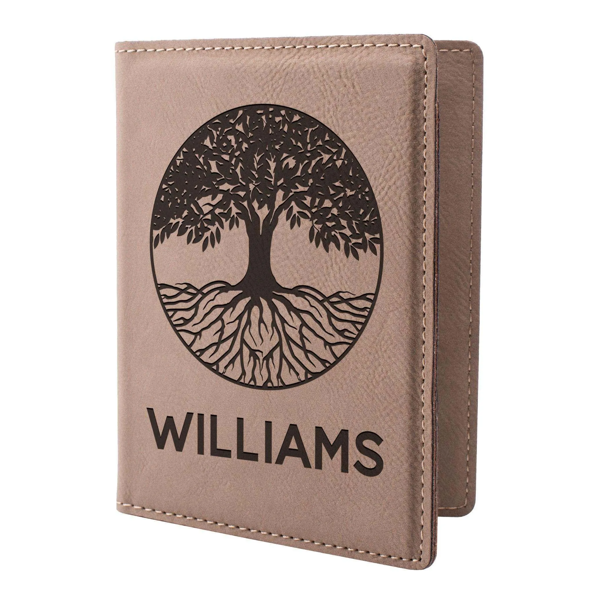 Personalized Passport Holder - Custom Leather Passport Cover