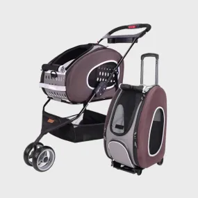 Pet EVA 5 in 1 stroller Brown