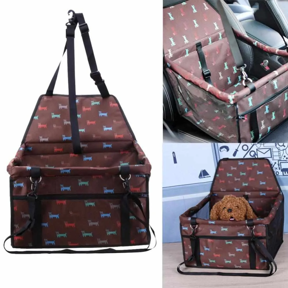 Pet Safety Carrier Seat - Waterproof Safe Carry Cat Puppy Dog Car Seat / Bag / Pad