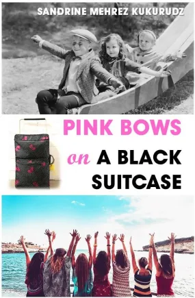 PINK BOWS ON A BLACK SUITCASE - Sandrine Mehrez Kukurudz