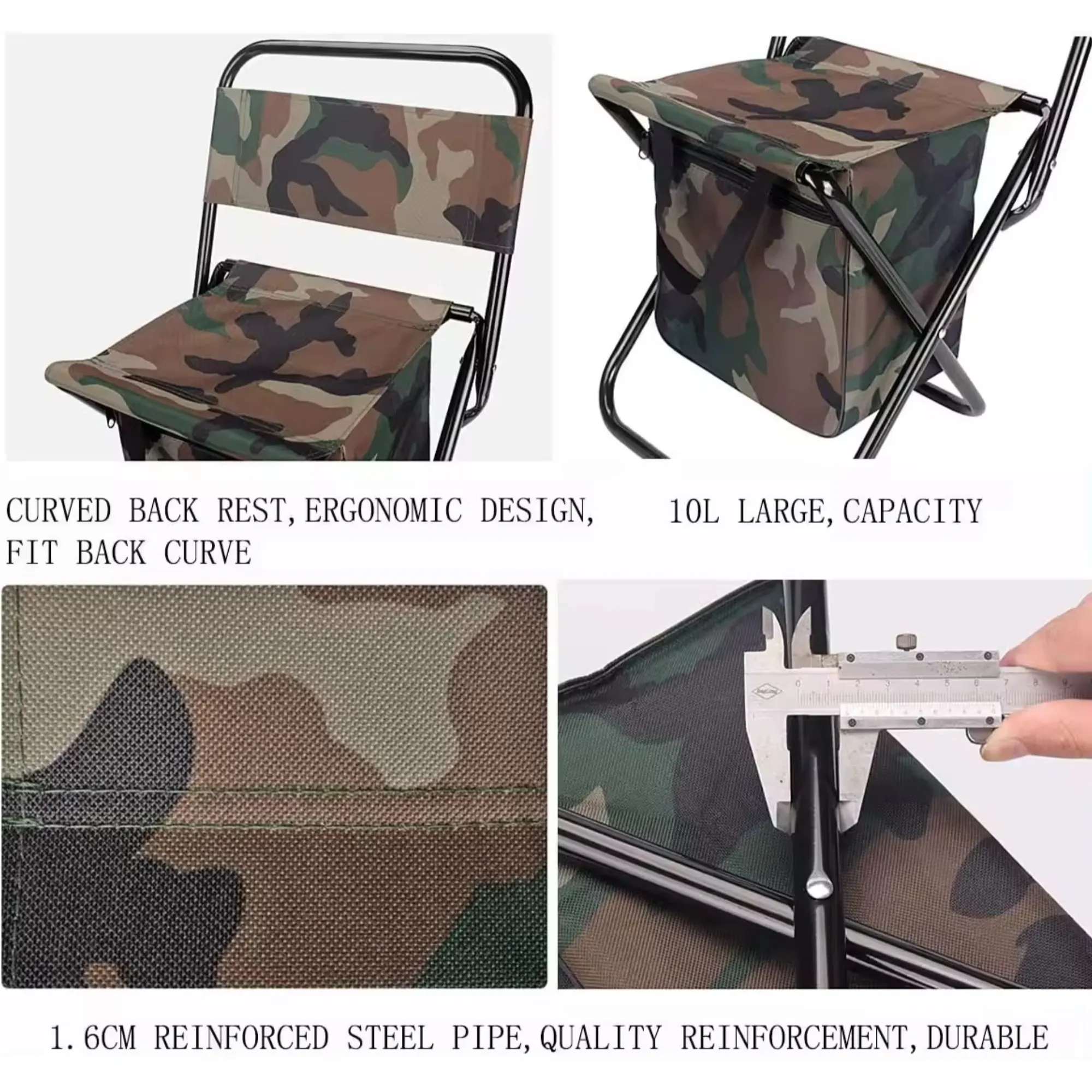 Portable And Folding Camping/Fishing Chair With Storage Bag Jg20375293