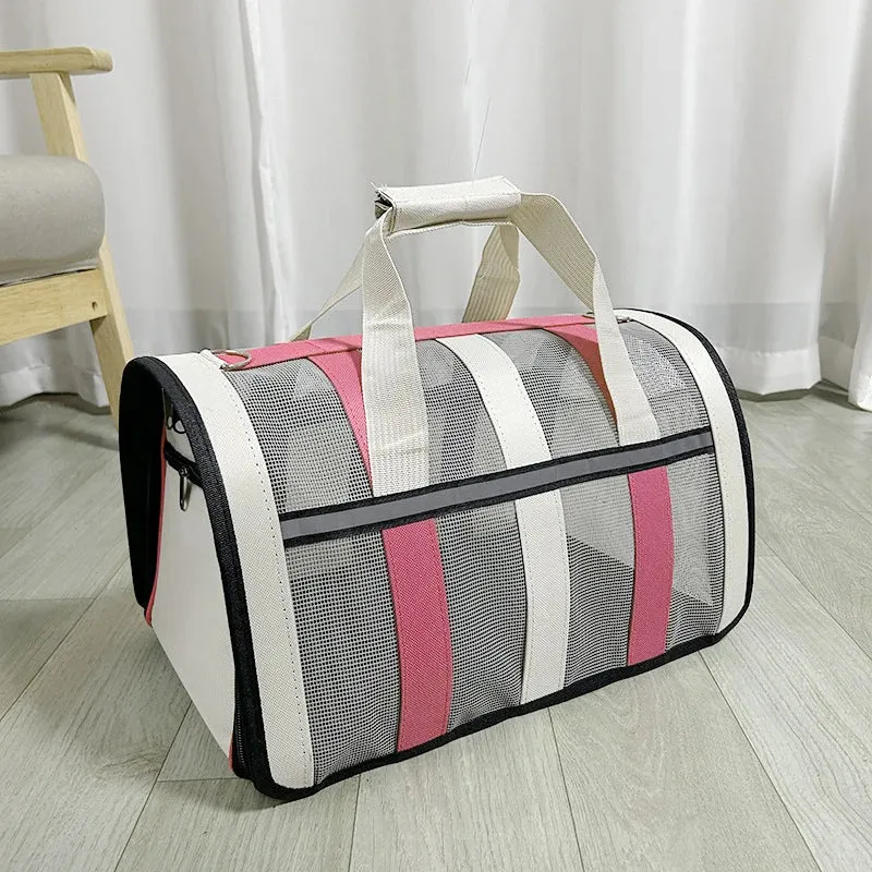 Portable Breathable Pet Carrier Bag for Small to Medium Dogs and Cats