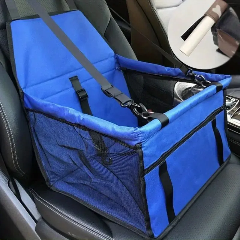 Portable Pet Car Booster Seat with Seat Belt and Leash