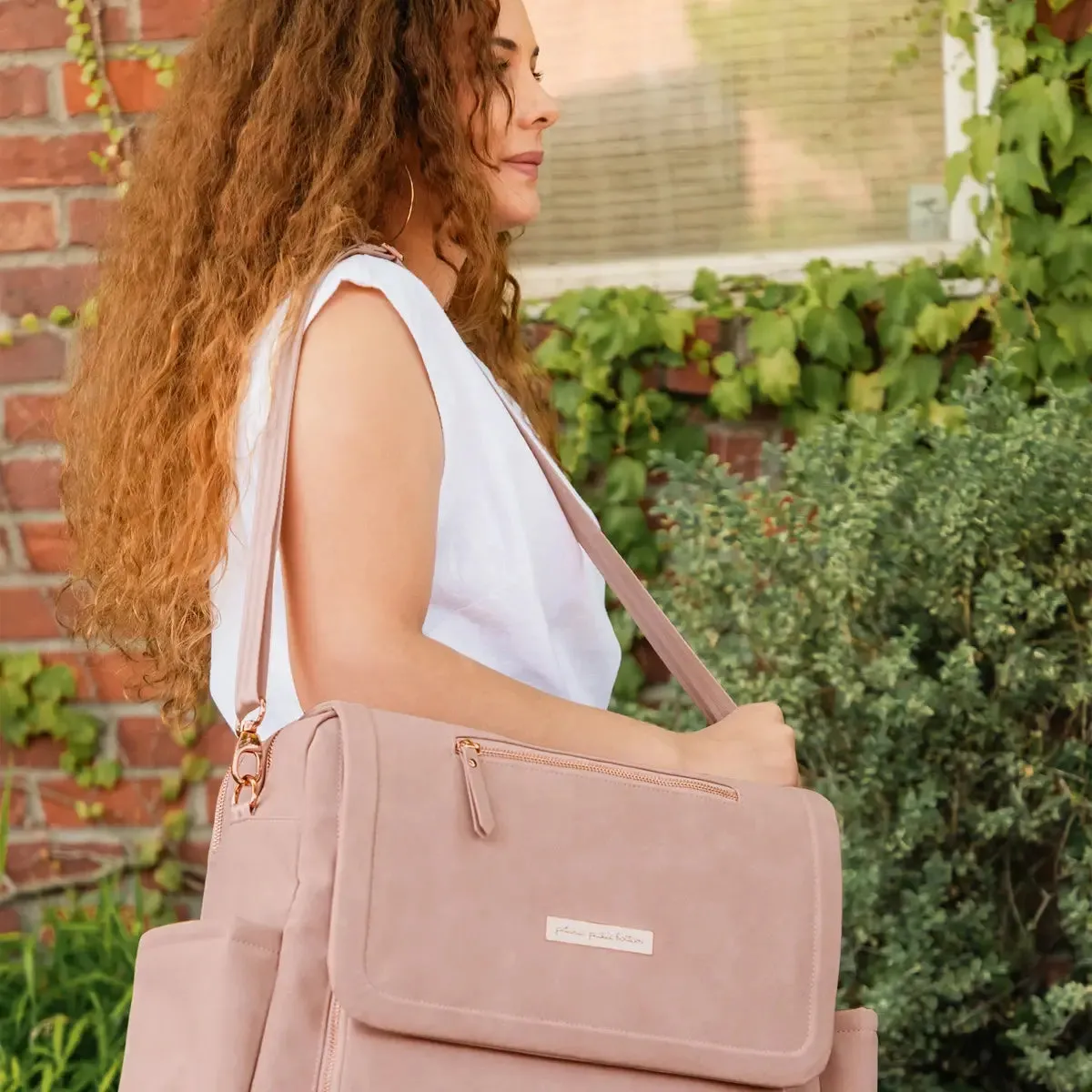 PPB - Boxy Backpack Deluxe - Toffee Rose Leatherette