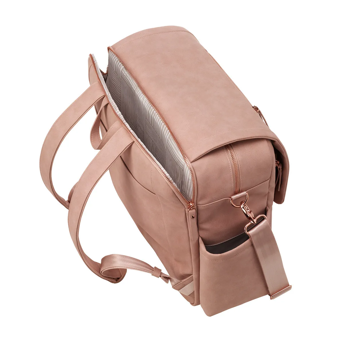 PPB - Boxy Backpack Deluxe - Toffee Rose Leatherette