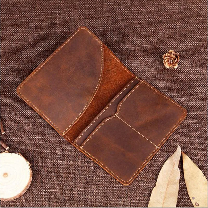 Priam Handmade Leather Passport Cover - High-Quality Travel Wallet