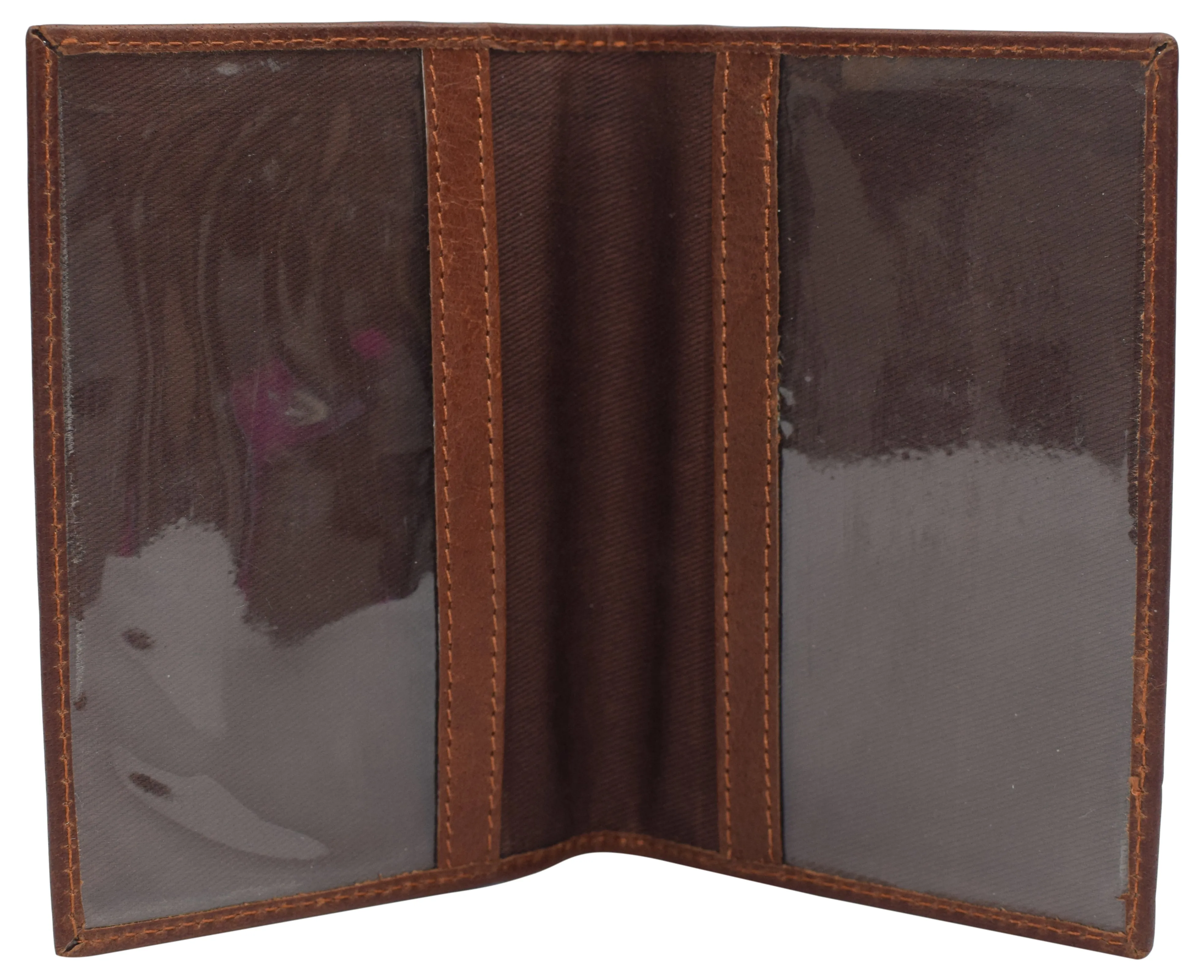 Real Leather RFID Blocking Travel Passport Holder with Vaccine Card Slot