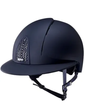 Riding Helmet Cromo Smart Blue with Polo Visor