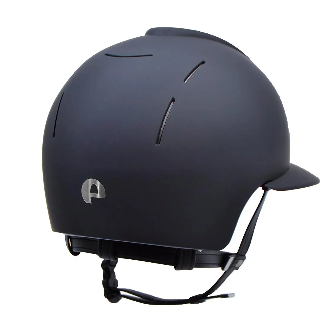 Riding Helmet Cromo Smart Blue with Polo Visor