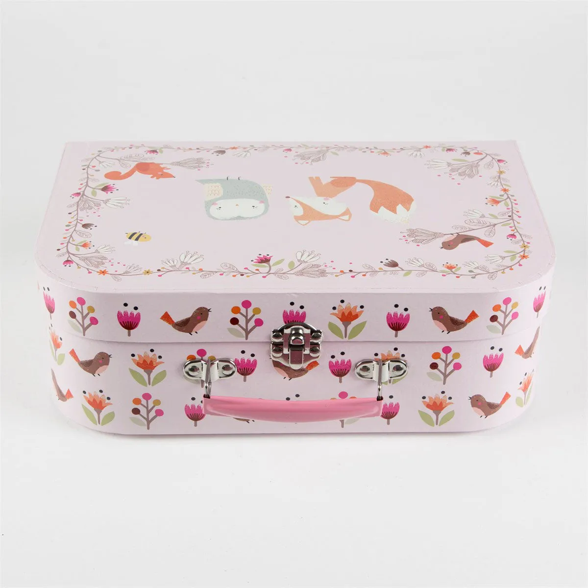 RJB Stone Woodland Friends Picnic Box Tea Set Pink