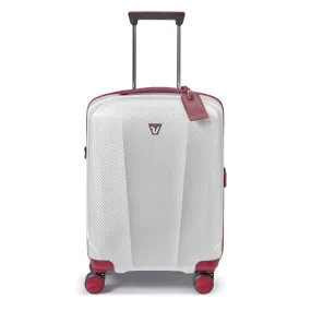 Roncato We Are Glam Carry On 55cm Spinner Suitcase 2kg - White