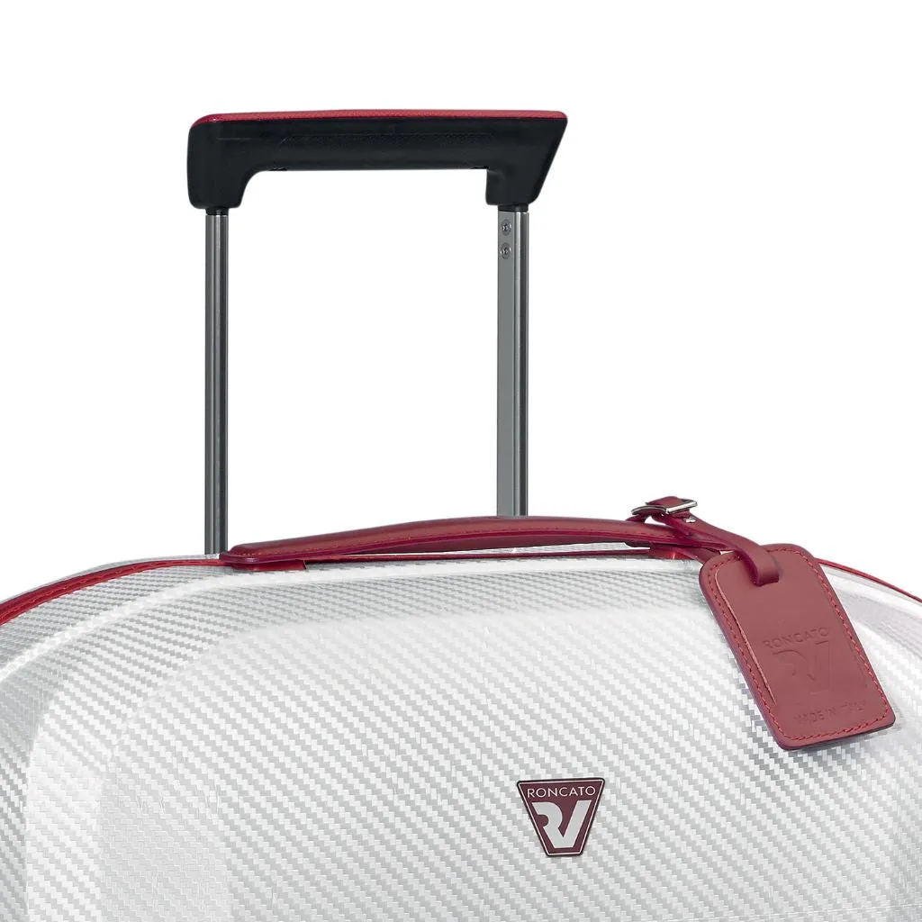 Roncato We Are Glam Carry On 55cm Spinner Suitcase 2kg - White