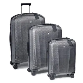 Roncato We Are Glam Hardsided Spinner Suitcase 3pc Set - Platinum