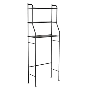 RONSHIN 3-tier Bathroom Storage Rack for Towels Toiletries Toilet Organizer Black