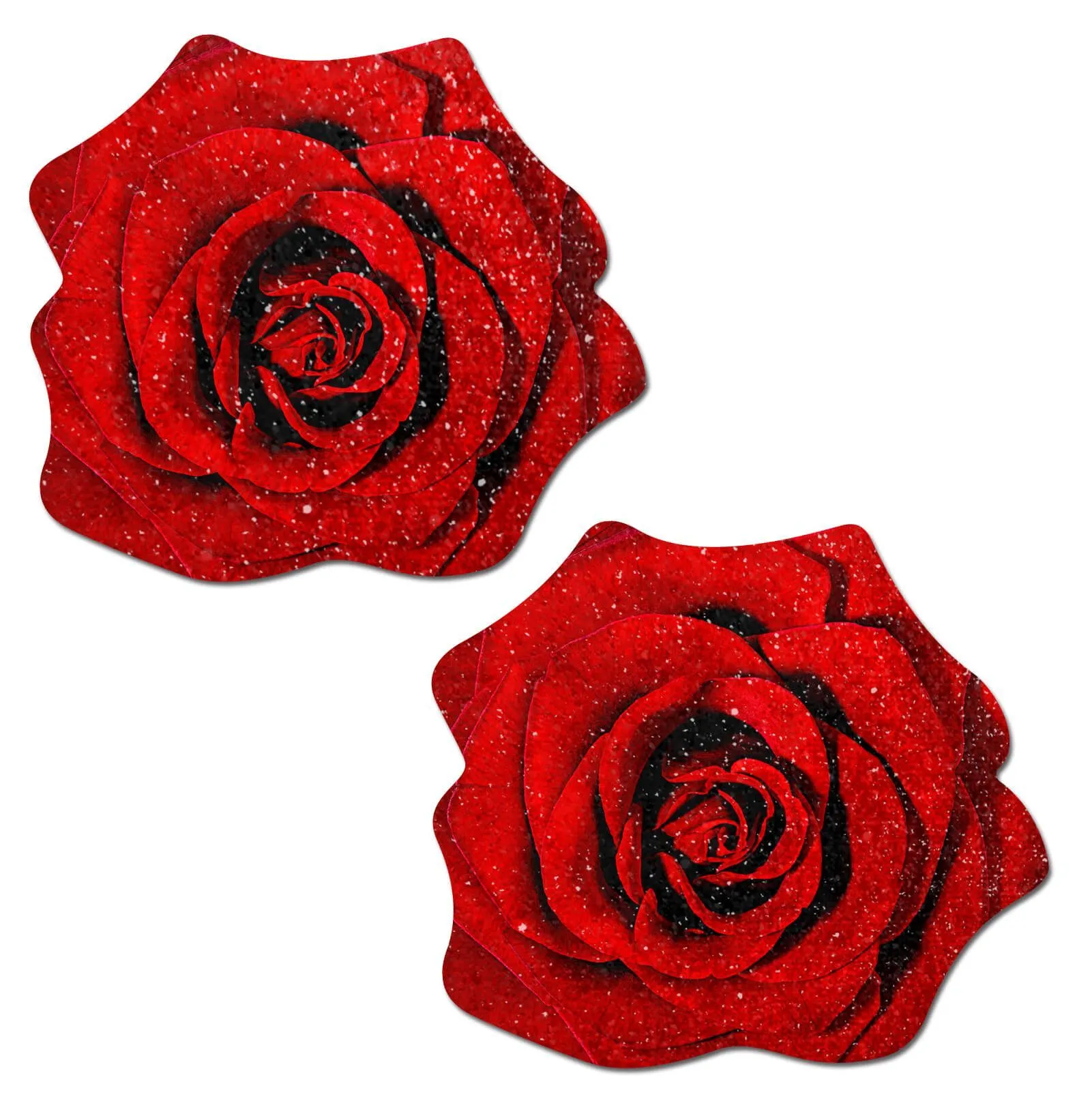 Rose: Red Blooming Rose Nipple Pasties