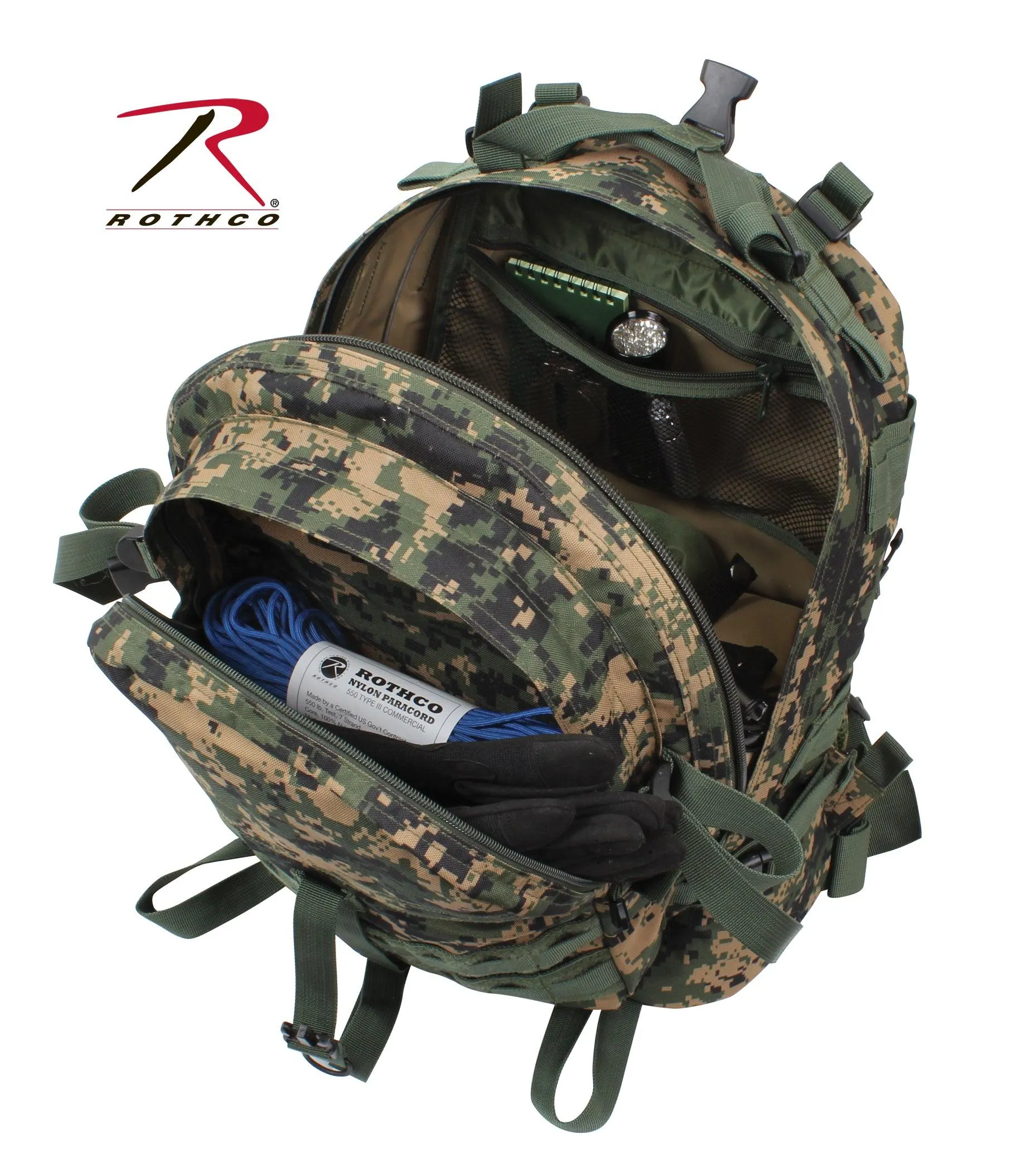 Rothco Large Camo Tactical Backpack