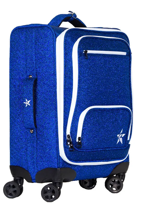 Royal Blue Rebel Dream Luggage with White Zipper