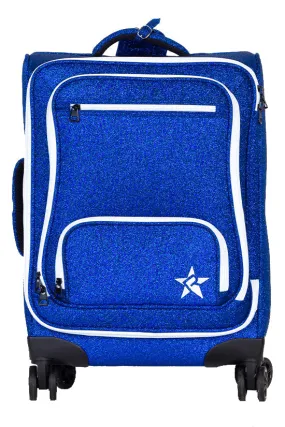 Royal Blue Rebel Dream Luggage with White Zipper