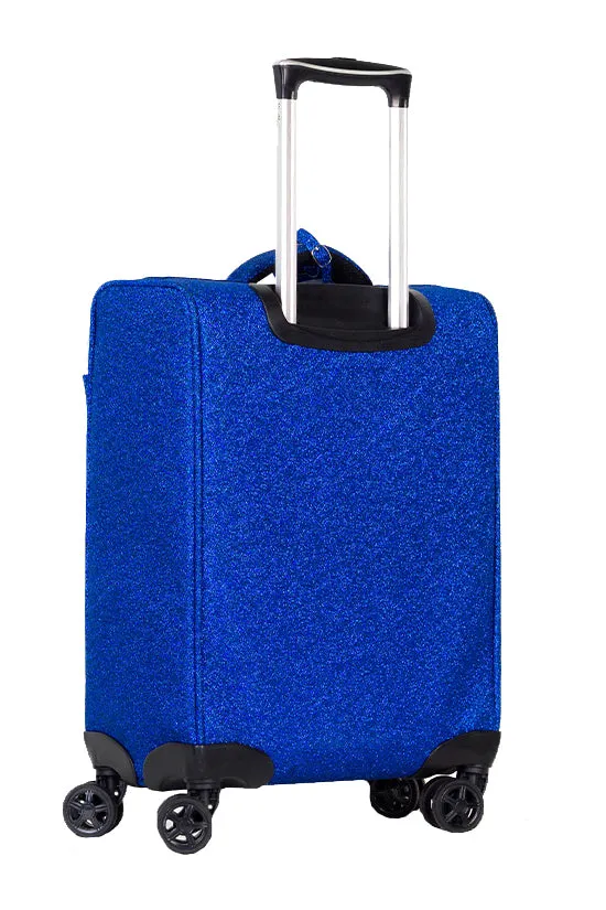 Royal Blue Rebel Dream Luggage with White Zipper