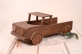 Rustic Pickup Truck - Brown