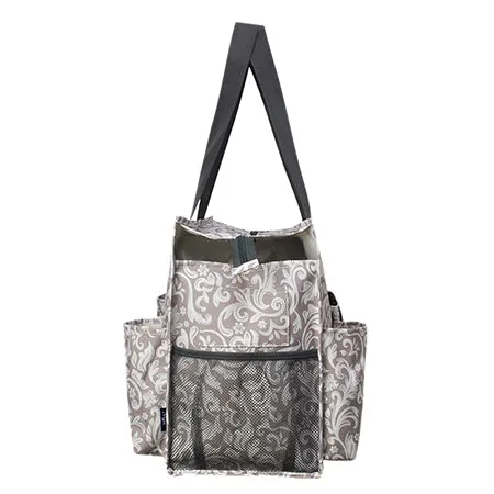 SALE! Floral Vines NGIL Zippered Caddy Large Organizer Tote Bag