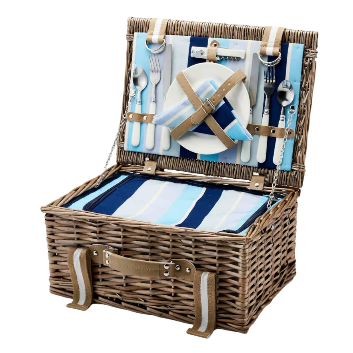 Saltwater Del Sur 2 Person Suitcase Picnic Basket