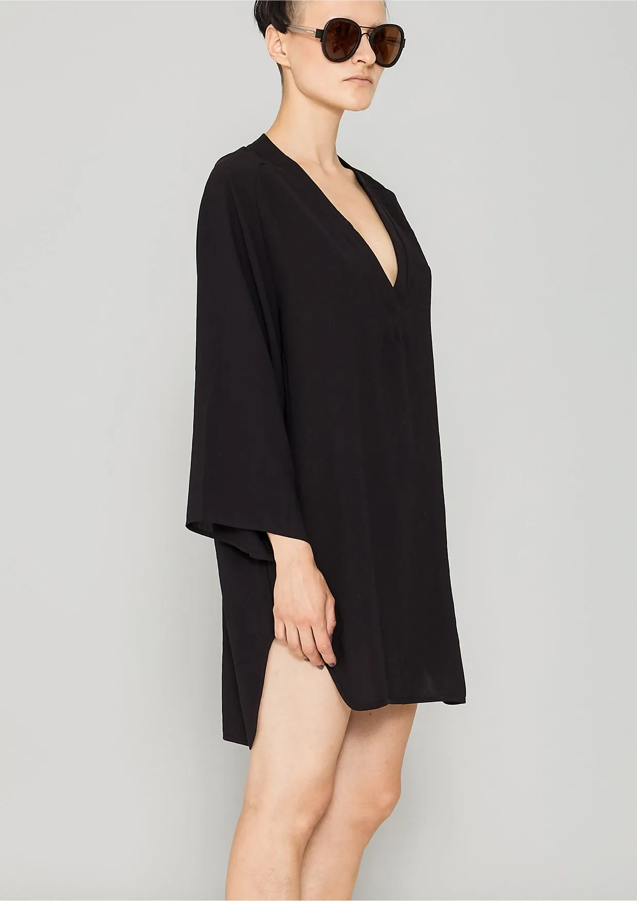 SHIRT/DRESS - black