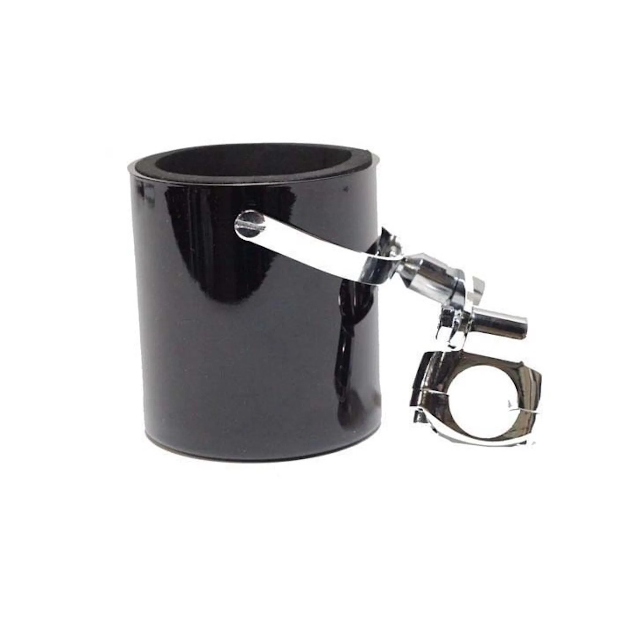 Silver Motorcycle Cup Holder With Foam Cup Insert