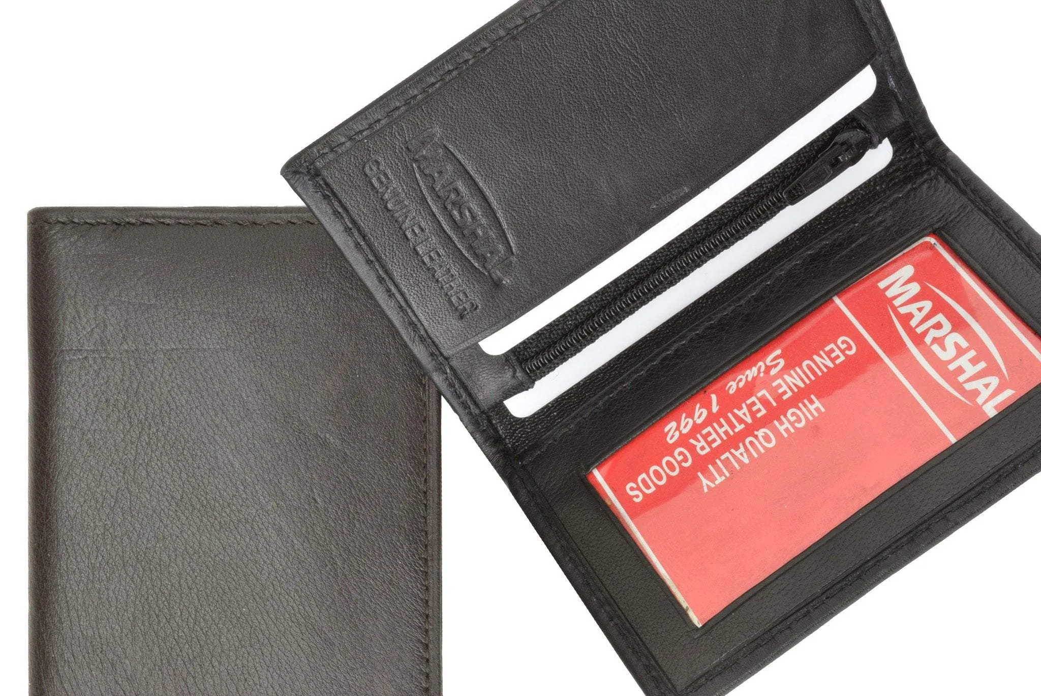 Slim Leather Lambskin Credit Card ID Mini Thin Wallet Holder Bifold 69 (C)