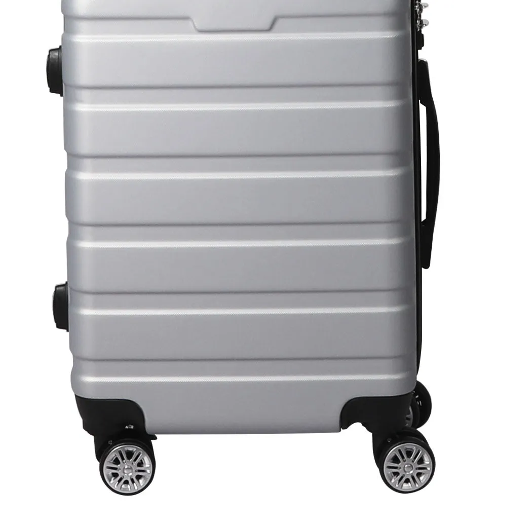 Slimbridge 20" Carry On Luggage Case Silver 20 inch