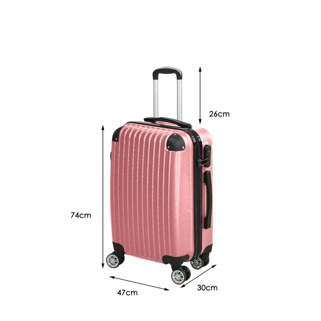 Slimbridge 28" Travel Luggage Suitcase Rose Gold