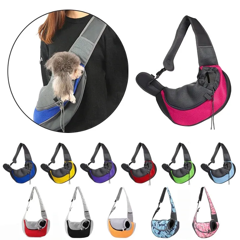 Small Dog Carrier Shoulder Tote Pooch Pouch