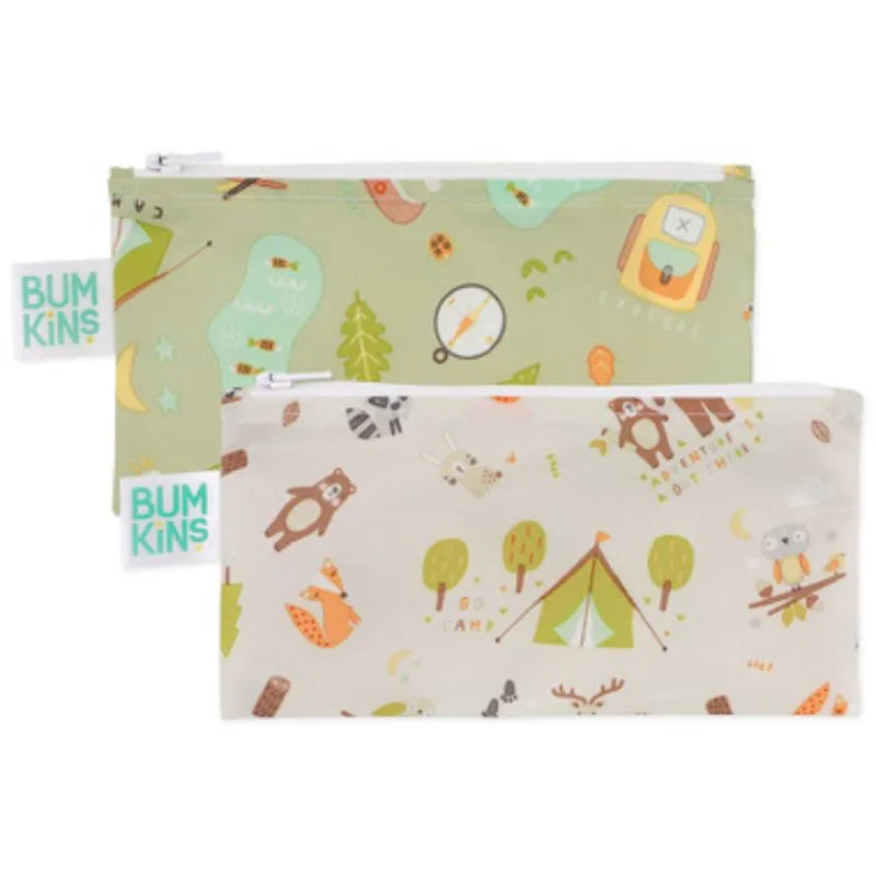 Small Reusable Snack Bags - Happy Campers