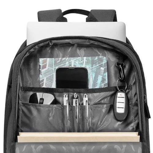 Solo New York Unisex's Bleeker Rolling Backpack, Black, Fits up to 15.6" Laptop