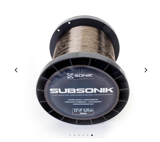 Sonik SubSonik Carp Mono Line 3000m Bulk Spool