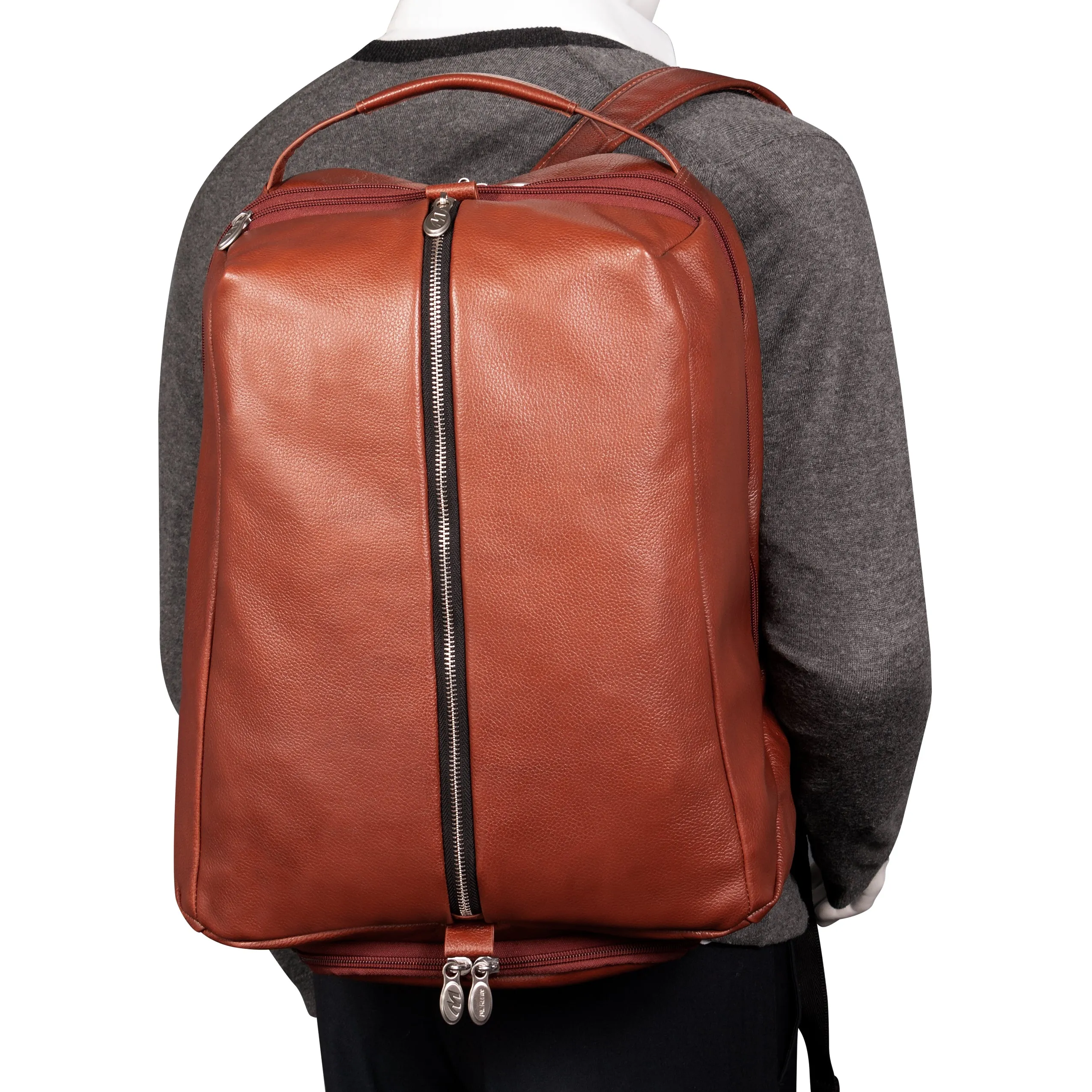 SOUTH SHORE | 17” Leather Overnight Laptop Backpack