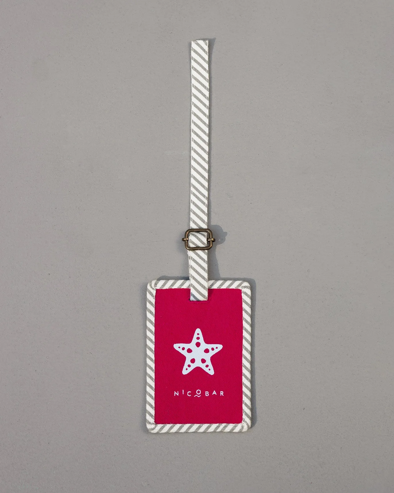 Starfish Bag Tag - Beetroot