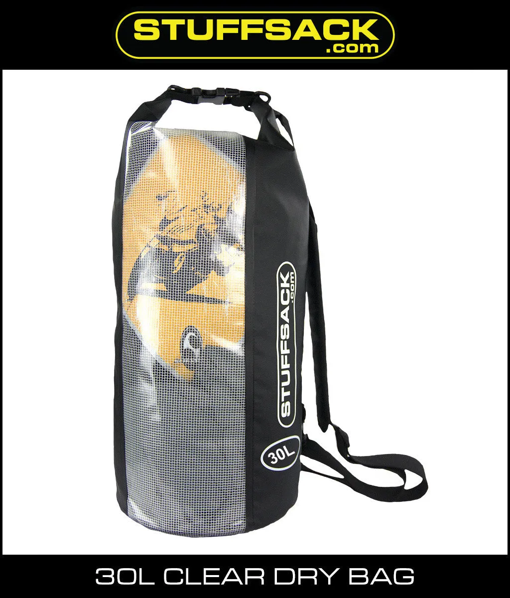 STUFFSACK Easy View Dry Bag - 30L Black