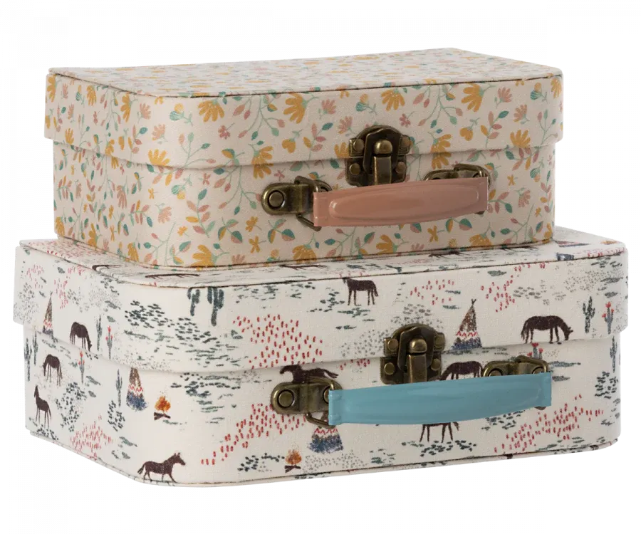 Suitcases with Fabric | Two Piece Set