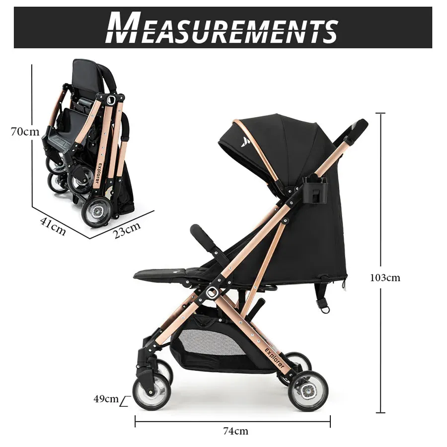 Teknum Explorer Travel Stroller (Black)