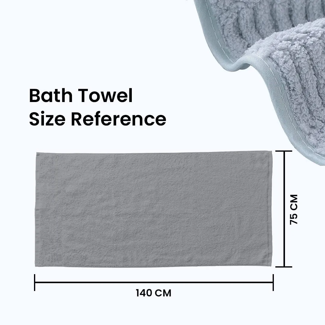 The Better Home Microfiber Bath Towel for Bath | Soft, Lightweight, Absorbent and Quick Drying Bath Towel for Men & Women | 140cm X 70cm (Pack of 4, Pink Beige) (Pack of 2, Green Beige)